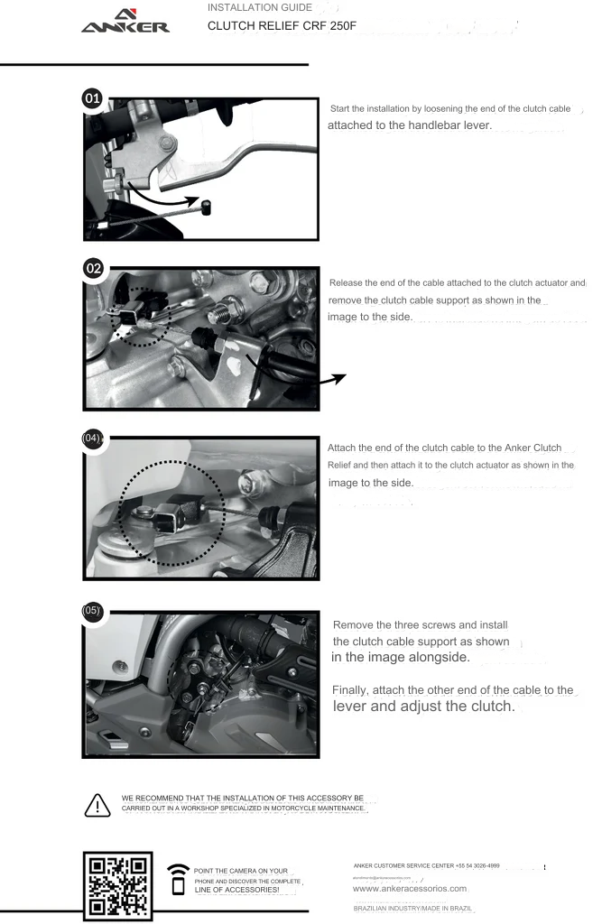 Honda CRF300F/250F Easy Clutch Pull Kit – HyperLite Moto
