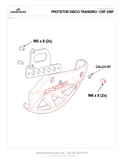 Honda CRF250F Rear Brake Disc Protector