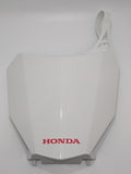 Honda CRF250F white front number plate